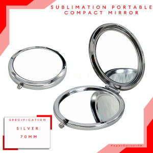 PaperCornerPh - Sublimation Portable Compact Mirror 2.4 inch (Silver)