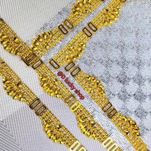 Diamond kreasi variasi renteng aplikasi bentuk kipas per 50 cm