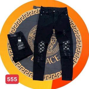 Quần jean nam cao cấp form slim fit vải dày thiết kế rách xước vá thỏ chuẩn phong cách thời trang cá tính chuẩn shop TANBEO-SHOP