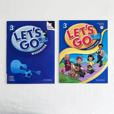 หนังสือเรียนและแบบฝึกหัด Oxford LETS GO 4th Edition Student Book and Workbook ป.1 ป.2 ป.3 ป.4 ป.5 ป.6 หนังสือภาษาอังกฤษ OXFORD Let go Letgo เลทโก English Reading Fluency Without CD Phonics Grammar English Learning Book for Primary School Student