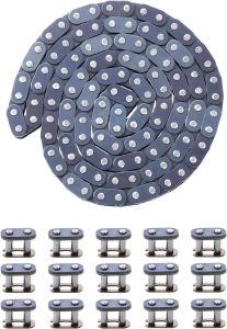 KAMIER T8F Drive Chain 134 Links Heavy Duty for 49cc 50cc 2-Stroke GB Syx Moto Holeshot Metotec Xtreme X-pro SSR Coolster Kids Pit Dirt Bike 43cc 47ccATV Quad Super Pocket Rocket Bike Moto Parts