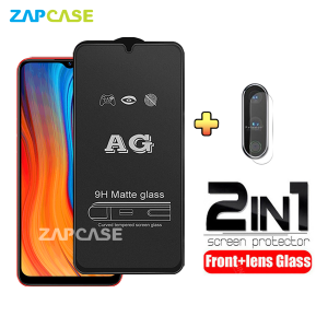 PAKET 2in1 Tempered Glass Anti Glare Realme C3 Free Tempered Glass Camera Lens