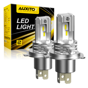 AUXITO H4 Bóng đèn pha LED CSP không quạt cho ô tô Xe máy 9003 LED Hi / Lo Đèn pha chùm cao và thấp Đèn pha tự động 12V 12000Lm2026