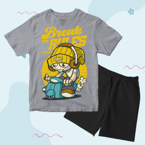 Code8.id DTF2 Baju Setelan Anak Anak Distro Karakter Cowo Vespa Hypelane Lucu 1 - 10 Tahun