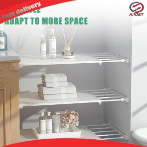 Expandable Storage Rack Extendable Closet Shelf DIY Wardrobe Divider for Cabinet Wardrobe Cupboard Kitchen Bathroom