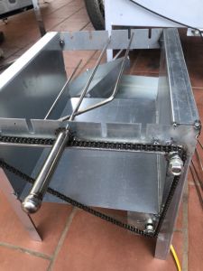 FREESHIP MAX-CAM KẾT GIÁ TỐT-Bếp nướng mini 5 xiên quay tự động