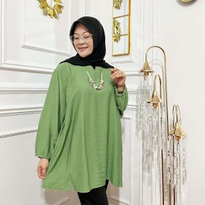 Atasan Wanita Jumbo Ld 130 Model Nunung Bahan Katun Crespo