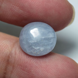 9.50 ct พลอยแท้ พลอยดิบ นิหร่า หรือ ไพลิน(พม่า) สีฟ้าอ่อน จากประเทศ พม่า