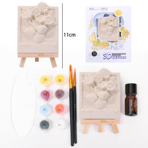3D Three-dimensional Relief Fragrance Coloring DIY Digital Oil Painting With 3ml Aromatherapy Van Gogh Relief Sunflower Oil Painting Home Refrigerator Mount Decoration