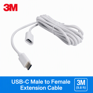 10M Type-C extension cable Type C 3.0 2.0 for solar spanel cctv camera