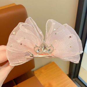 Princess Hair Clip Childrens Mesh Butterfly Knot Hair Accessories Korean Version Girls Birthday Photo Shoot Hair Decoration