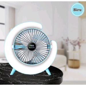 Kipas Angin Portable Type F13 With Lampu LED Warna Warni Angin Kencang