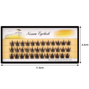 Dorisna 36 cụm dày lông mi giả cụm duy nhất truyện tranh LÔNG MI LÔNG mi phân đoạn lông mi tự nhiên mở rộng
