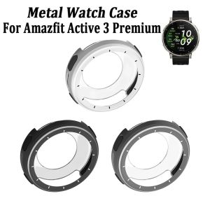 MINIFELE 262 Protective Metal Watch Bezel Anti-Scratch Replacement Screen Protector  Shockproof Watch Case Shell for Amazfit Active 3 Premium Smart Watch Accessories