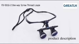 GREATLH One-way Spiral Magnifying Glass Dental Loupe Surgery Surgical Magnifier for Dental ENT Microsurgery Per Surgery