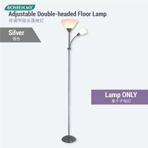 IKEA Style LED Double-head Adjustable Stand Floor Lamp Living Room Reading Bedroom Decoration Lampu Lantai Membaca