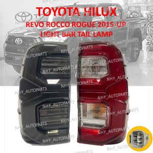 TOYOTA HILUX REVO ROCCO ROGUE LIGHT LED TAIL LAMP SMOKE RED CLEAR 2015 2016 2017 2018 2019 2020