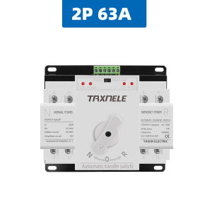 2P 63A 125A 220V 230V MCB type Dual Power Automatic Transfer Switch ATS Auto Change Over Switch