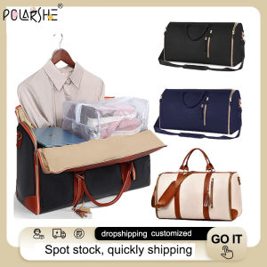 Polarshe Women Foldable Travel Bag Large Duffel Dag Luggage High Capacity Handbag Waterproof Weekend bag Multi Function Bag