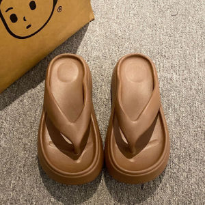 [Free Shipping] Stylish And Versatile Thick-Soled Flip-Flops For Women Perfect For Summer Wear Made Of EVA Material With A New Design Non-Slip And Height-Enhancing Ideal For The Beach