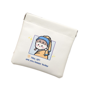 YESMILE Da PU mềm Túi mỹ phẩm mini Di động Họa tiết hoạt hình Túi đựng đồ du lịch Chất lượng cao Đóng tự động Túi đựng son môi