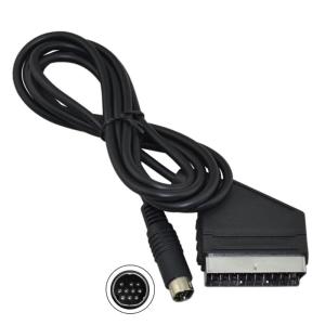 1.8m RGB Scart Cable AV Cord Connection Line with Stable Transmission for for Saturn PAL NTSC Game Console Version