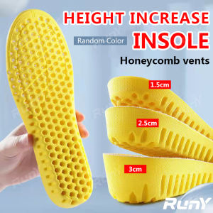 RunY Increase Height Insoles Breathable Insole Sport Insert Shoe Cushion Pads 1.5cm/2.5cm/3cm
