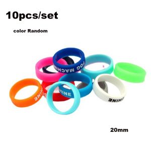 OUREAL random color Rubber Non-slip Protector Silica Gel Rod Clip Racket Fishing Rod Handle Protective Case O-shaped Ring