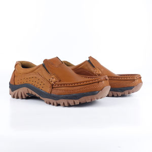 Sepatu Slip On Kulit Pria Casual Model Terbaru Sepatu Riding Casual Cowok Mamojo Store R29