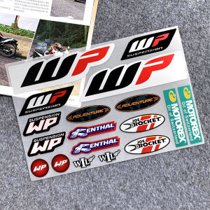 1 Set of WP Reflective Shock Absorber Stickers Suitable for KTM Off-road Motorcycle Modified Front Fork Shock Absorber Stickers