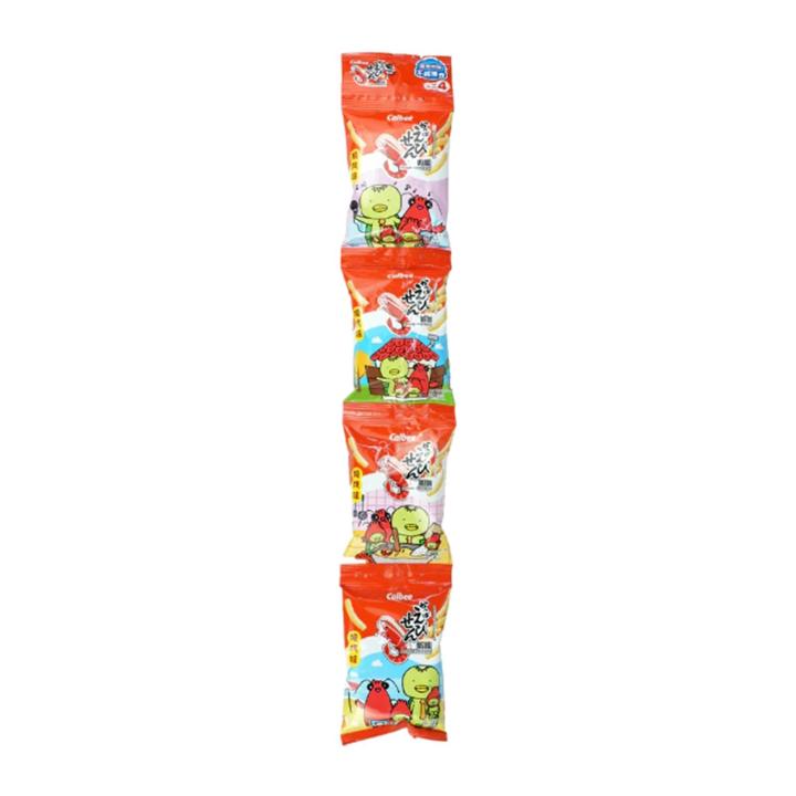 Calbee Prawn Crackers BBQ Flavour 4packs