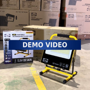 LEMAX 120W Super Bright Rechargeable LED Flood Light Waterproof Emergency Spotlight 20W Outdoor Lampu Kerja Camping ACDC Charger