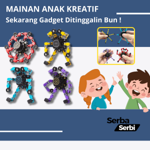Mainan Edukasi Anak Kreatif Gangsing Transformer New Finger Fingertip Spinner Gyro Fidget Ss16