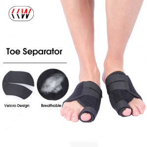 ทวนเข็มนาฬิกา2ชิ้นที่รองปุ่มหัวแม่เท้าที่คั่นนิ้วเท้าเครื่องหนีบHallux Valgusดูแลเท้าเล็บเท้ากายอุปกรณ์