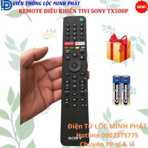 Remote điều khiển tivi SONY có giọng nói RMF-TX500P - Hàng xịn -Tặng kèm pin
