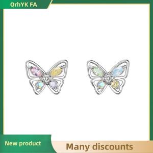 🔔🔔🔔QA Cutout Zircon Butterfly Earrings For Women Girls Wedding Party New Fine Jewelry Gift