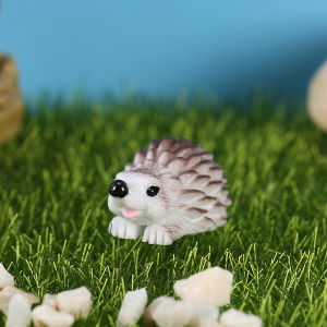 Cute little hedgehog micro landscape ornament succulent potted plant ornament accessories creative resin handicraft ornament h2609