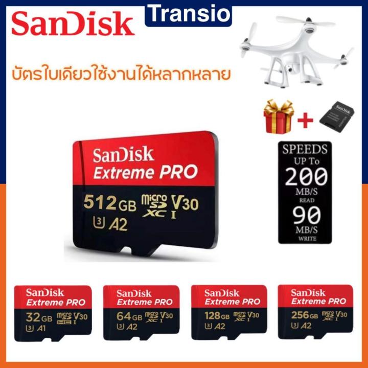 SanDisk Extreme microSD 1TB 512GB 256GB Scheda di