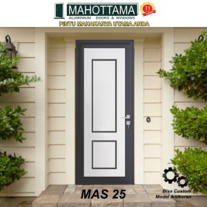 Pintu Aluminium Rumah Utama Kamar Tidur / Mandi 90 x 215 Bisa Custom Ukuran Almunium Doors MAS25 - MAHOTTAMA