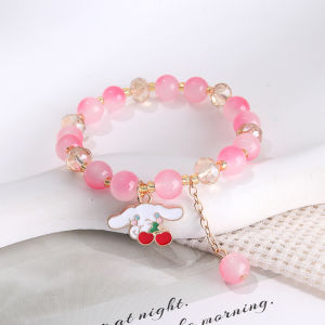 GELANG TANGAN MANIK MANIK KRISTAL WANITA / GELANG BUNGA / GELANG CRISTAL HIASAN TANGAN AESTHETIC