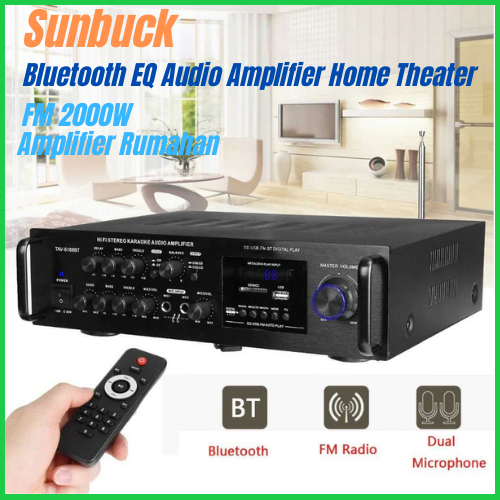 COD Sunbuck Bluetooth EQ Audio Amplifier Home Theater FM 2000W / power