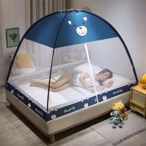 มุ้งกันยุง ตมุ้งกันยุงพร้อมซิปติดตั้งด้านล่างเพื่อป้องกันเด็กตกจากเตียง พร้อมส่งทุกวั [4ฟุต 5ฟุต 6ฟุ]มุ้งเต้นท์ มุ้งสปริง พับเก็บได้ พกพาสะดวก กางอัตโนมัติ มีประตูซิปเข้าออกง่าย มุ้งพกพา มุ้งครอบใหญ่