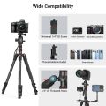 SmallRig Tripod Stand 71" Camera Stand with Phone Stand Holder Monopod with Ball Head Height from 43cm to 182cm for Phone Mirrorless DSLR Camera Travel CT-10 3935. 