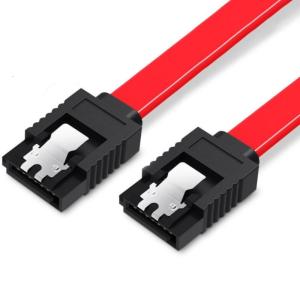 SATAIII 7Pin Locking Data Cable Angled Head Durability Construction SATA3.0 Cable for Quickly Upgrading Storage Devices