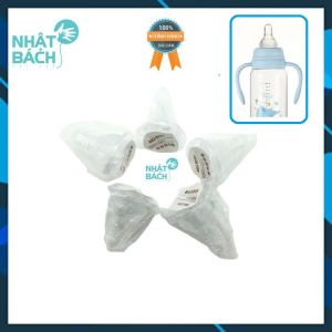 COMBO 5 Cái Núm vú cổ hẹp núm ty silicon siêu mềm Aki Size S M L Y