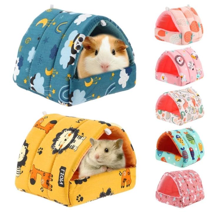 CUTE ELVES Squirrel Mini Guinea Pig Pet Supplies Warm Mat Cave Cotton ...