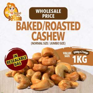 [Healthy Nuts] Jumbo Baked Cashew Nuts - 1kg (500g x 2 packs)