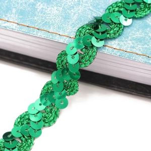 INNEED 5 Yards Sequin Lace Braided Band 15MM DIY Sewing Ribbon Garment Accessories Dress Wedding Tape Decor Trim Sewing Clothes Stage