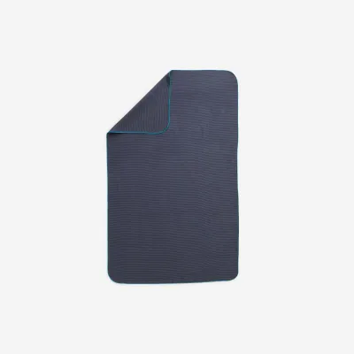 Decathlon Swimming Microfibre Towel Size L 80 x 130 cm - Striped Dark Blue