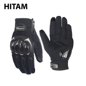 Sarung Tangan Motor Pria Dewasa Riding Tribe Touchscreen Kulit Batok Pro Rider Sporty Gloves FM